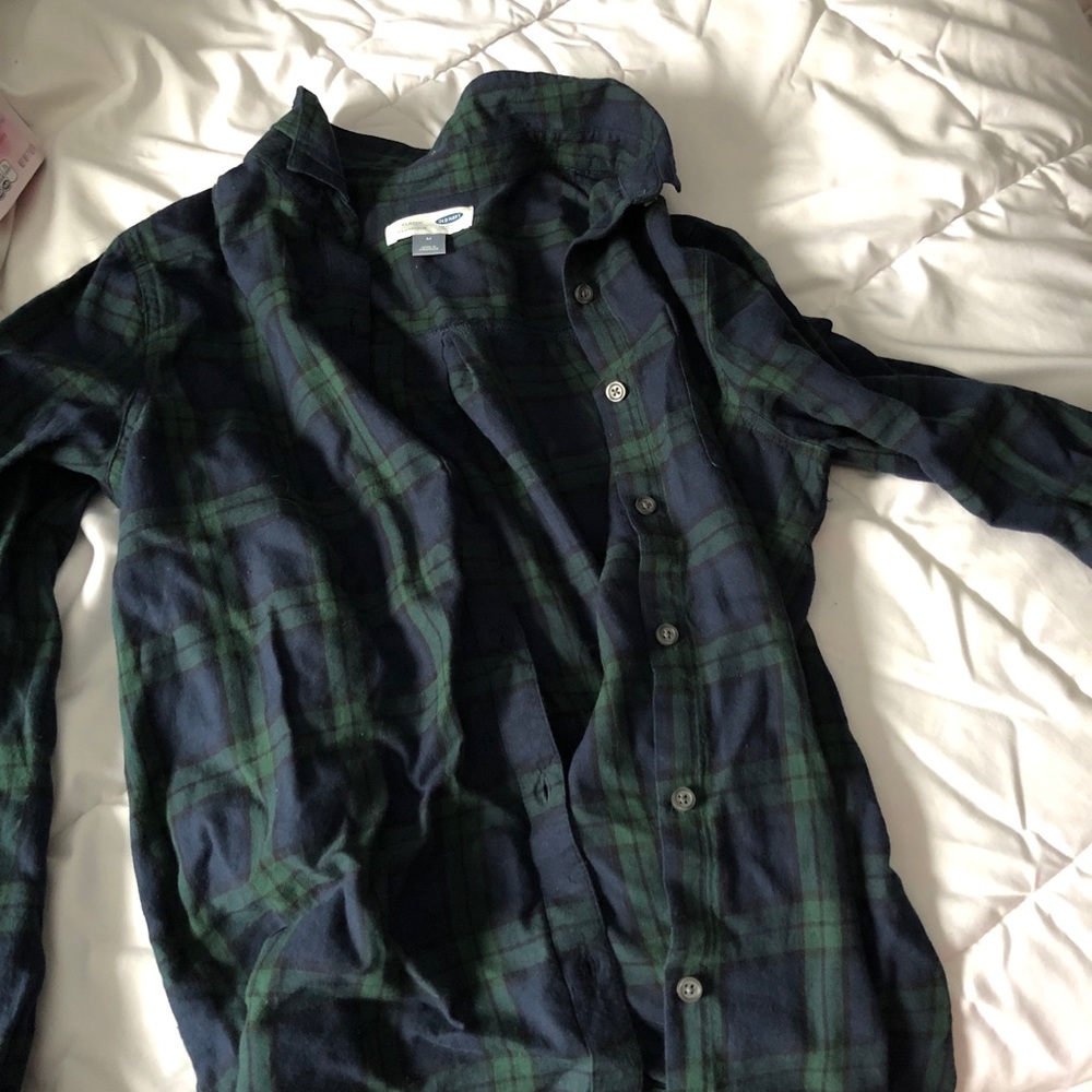 Green and Navy Flannel